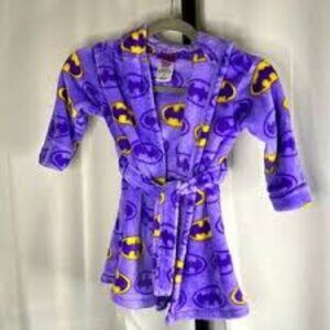 Komar Kids Girls Batman Robe in Purple New With Tags Size 3T